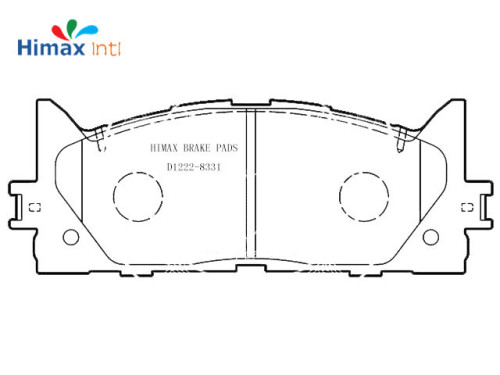 Pastilha de freio D1222-8331 alta qualidade Camry