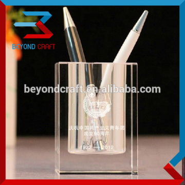 Personalized Optical Crystal Pen holder Desk Decoration