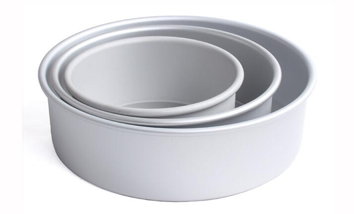 6'8'10' Aluminum Alloy Live Bottom Chiffon Cake Pan (1)