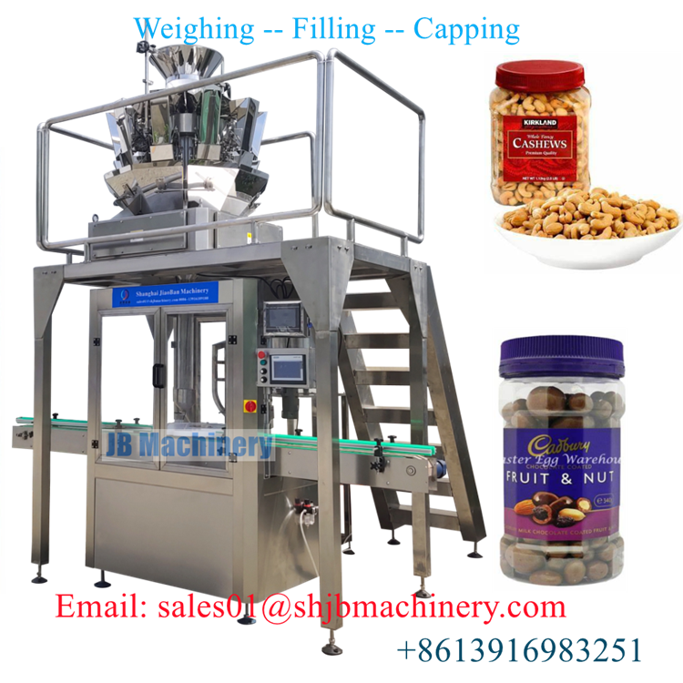 Automatic 30g 50g pepper Magnesium Chloride powder filling capping machine