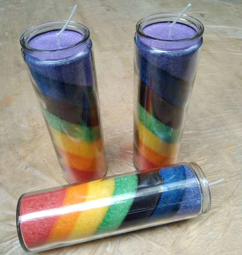 Мульты -колер 8 цаляў Рэлігійныя свечкі свечкі свечкі