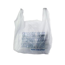Custom Reusable Grocery Shopping Plastic T Shirt Bags