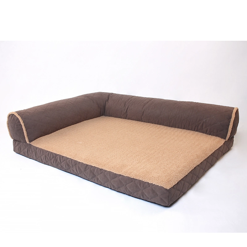 Brown High End Dog Bed Customized Classic Style Pet Bed