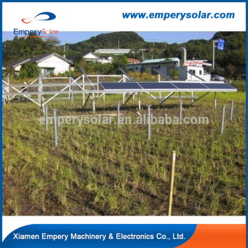 Solar panel farmland mounting system