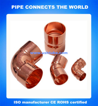 Copper Fittings Including 45 Degree Copper Elbow, 90 Degree Copper Elbow