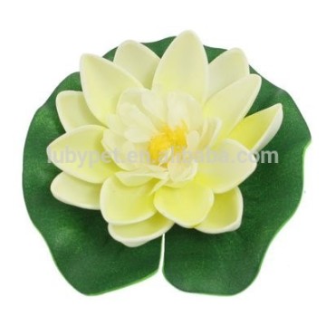 high quality dia 15cm Pond Foam Lotus/ Floating Lotus Milk White for Home Decoration