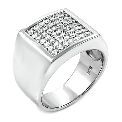 silver engagement rings for man