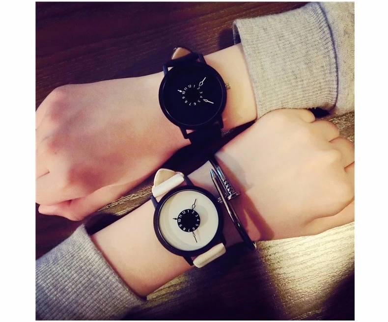 AliExpress 2019 Hot Sell Men Watches Round Dial Luxury Black Clock Classic Casual  Fashion Casual Quartz Clock Wristwatches
