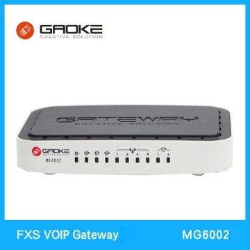 2 FXS sip voip gateway voip ata box MG6002N