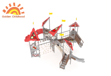 Climbing Tube Multiply Slide Equipment For Children