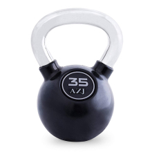 Men's Rubber Coated Kettlebell with Chrome Handle