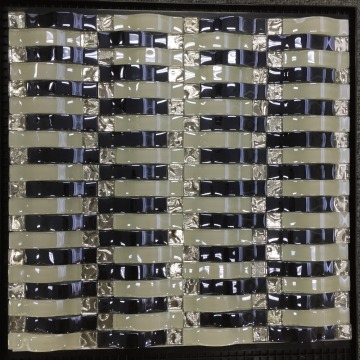 wave glass mosaic tile
