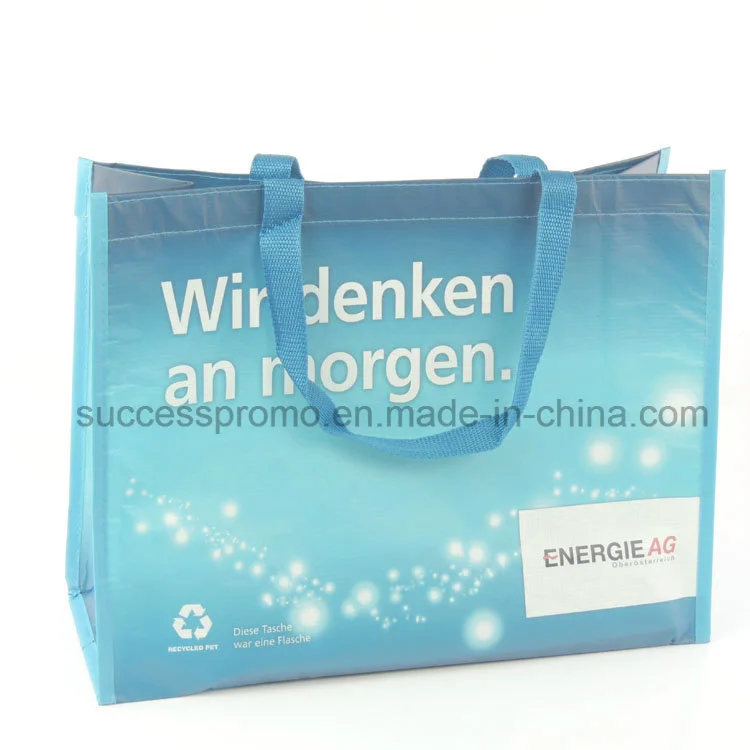 ISO/BSCI Promotional OEM Custom Foldable RPET Shopping Bag