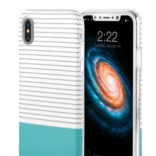 Wavy Line Wave Line Ripple Ripple Apple Iphone x Holder
