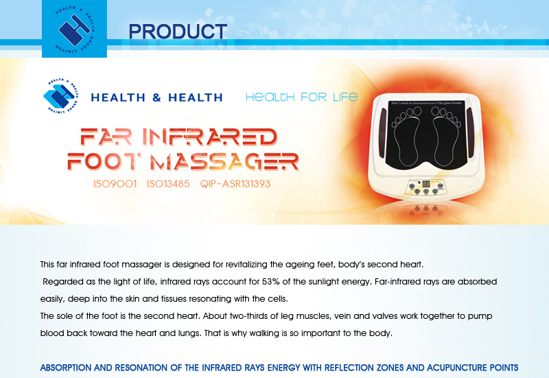 Far Infrared Foot Care Massager (CE Certified) (JYK-TBL-012A)