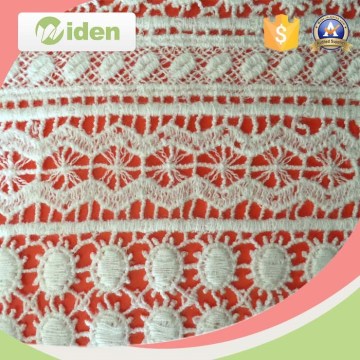 cotton embroidery water soluble lace design chemical lace fabric