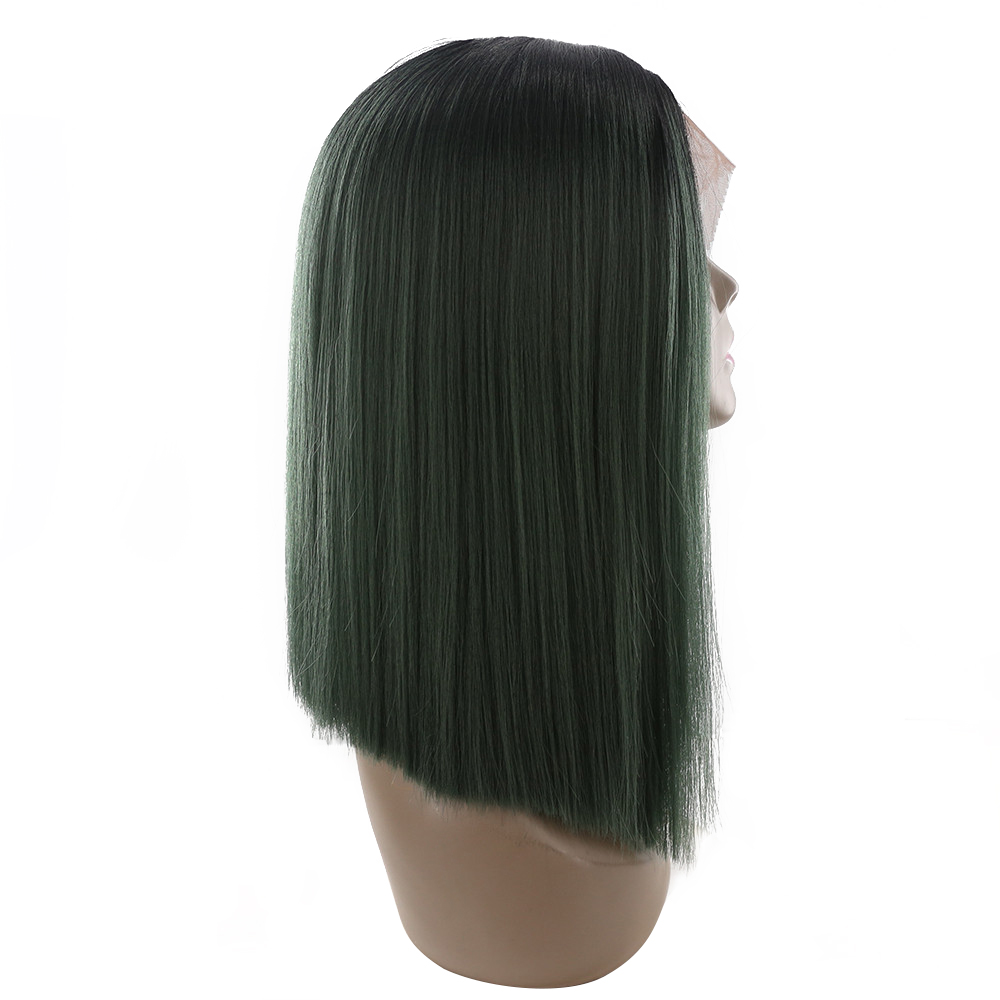 DTL special wig100% synthetic hair machine made women honey silk straight heat resistant soft synthetic wig
