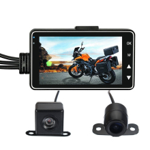 Best Dual Lens Motorcycle Dash Cam 3 inch DVR