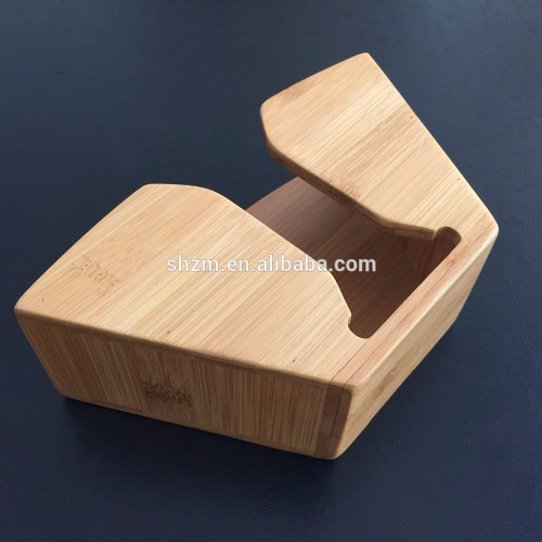 Natural Bamboo Coffee Filter Holder/Napkin Holder For Kitchenware Products