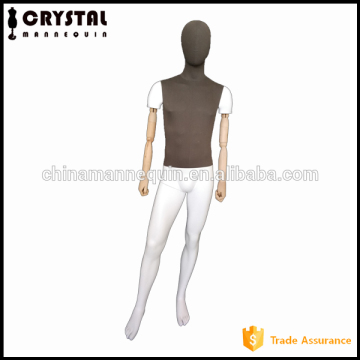 Fiberglass Male Mannequin with Wooden Arms