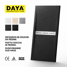 Rectangle Antislip Composite Stone Shower Tray