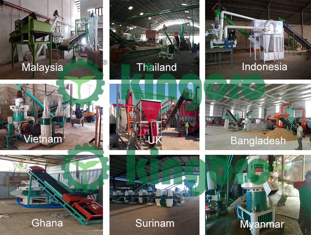 wood pellet production customer site