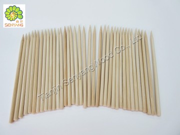 Bamboo bbq skewers disposable handle wooden sticks skewers