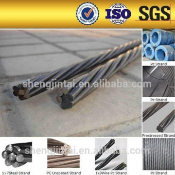 High Quality 12.7mm Dia Prestressed Cable 12.7mm Dia Prestressed Cable concrete reinforcement cables