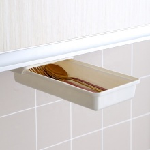 Under Desk Pull Out Plastic Drawer Organizer