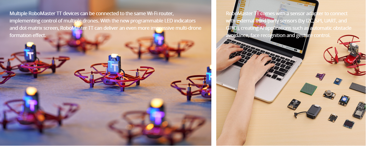 DJI RoboMaster TT With Python 3.0 RoboMaster SDK programmable Drone