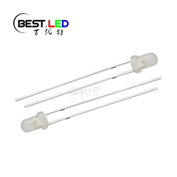 Diffused White 3mm LED Cool White 8000-12000K 7-8lm