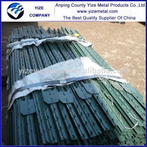 best selling 1.33lb Green Painted Studded T Post /studded t post with spade (China Factory)