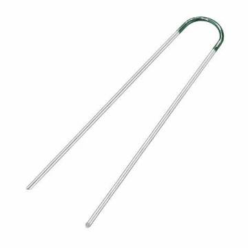 6 galvanized landscape staple tent peg garden staple