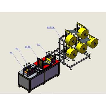 Macchina automatica per la produzione di maschere facciali a tazza K95