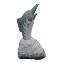 Garden fish stone statue
