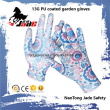 13Г полиуретановым покрытием перчатки сада