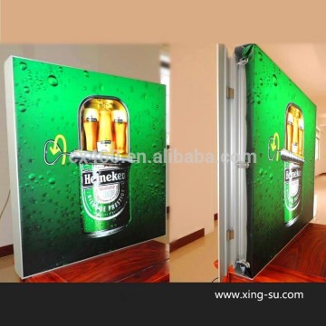 Clip aluminum frame LED Fabric cloth light box