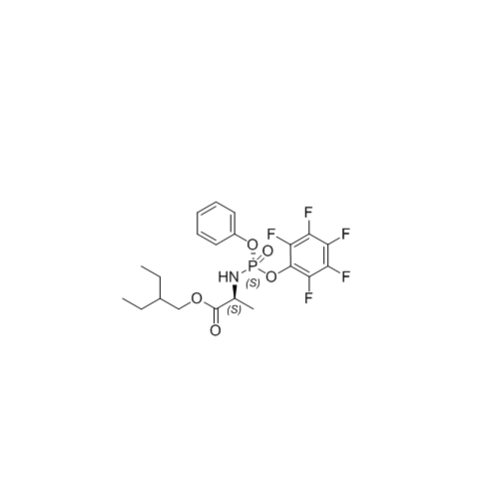 L-Alanine, N - [(S) - (2,3,4,5,6-pentafluorofenoxy) fenoxyfosfinyl] -, 2-Etylbutyl Ester CAS 1911578-98-7