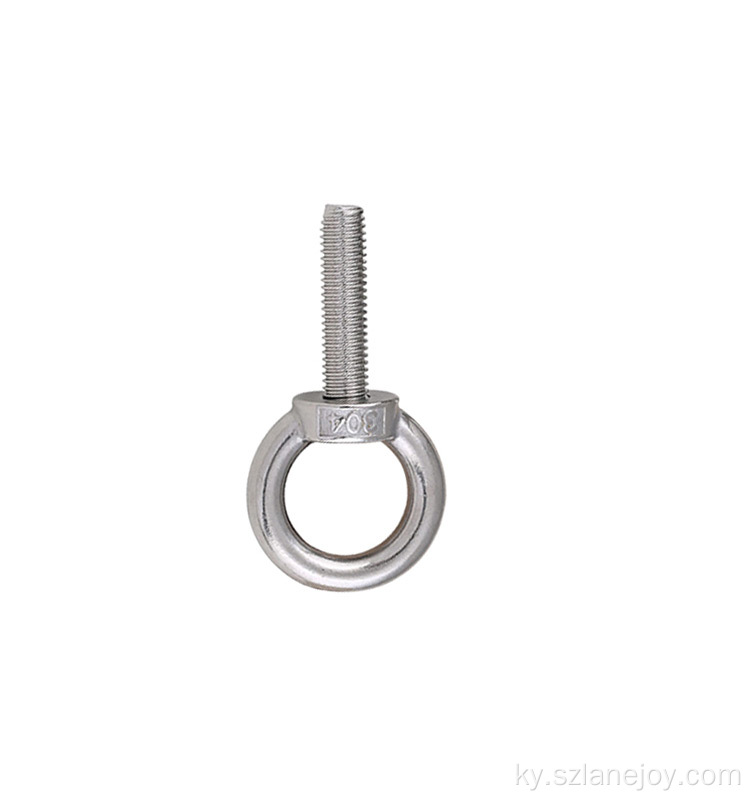 Дат баспас болоттон жасалган Long Eyebolt Ring Lifting Eyebolt