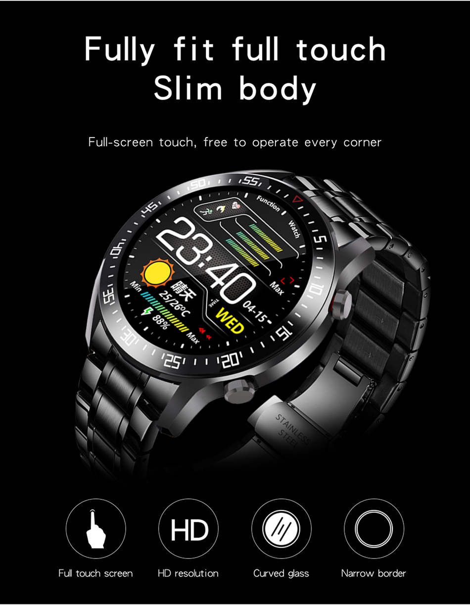 Lige BW0160 New Functional Smart Watches Clock Heart Rate Fitness Waterproof IP68 Smart Watch