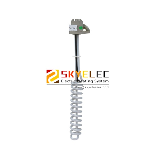 PTFE sheathed immersion heater with Flexible Riser