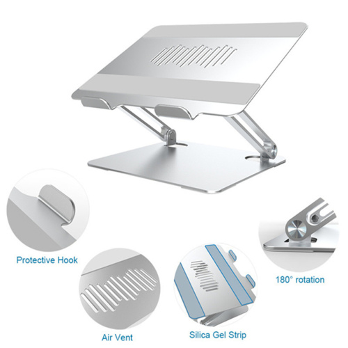 Adjustable Ergonomic Aluminum Laptop Stand Desk