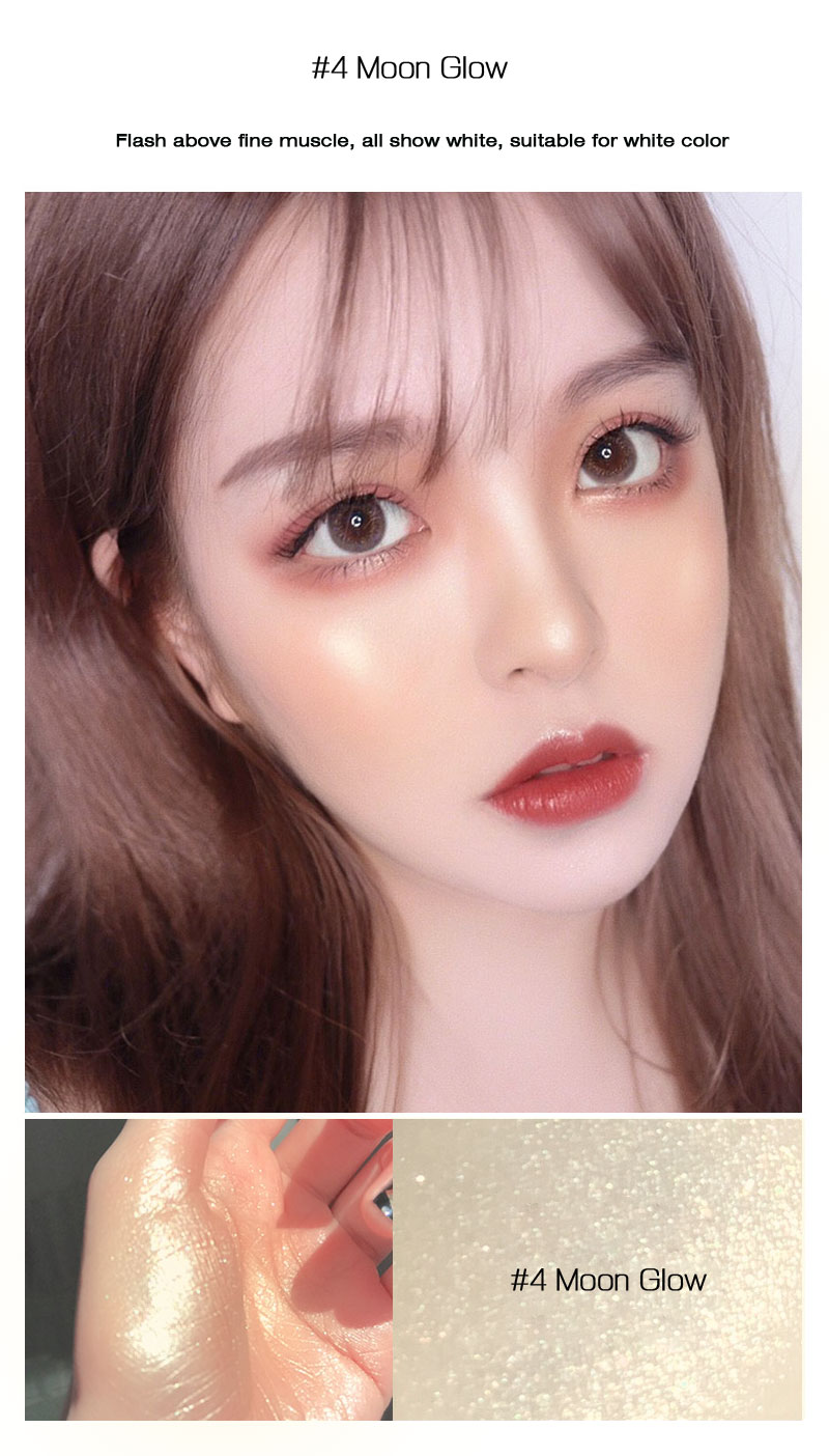 5-color Snowflake highlight longlasting face makeup high bright Highlighter Brighten Available in multiple colors