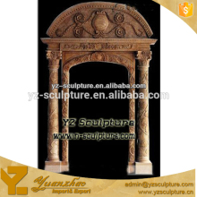 hand carved natural stone high quality garden doorway