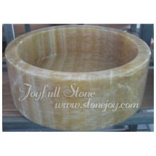 Unique Round Marble Deep Bathroom Sinks