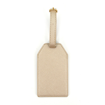 Sublimation Travel Saffiano Pu Leather Baggage Tag