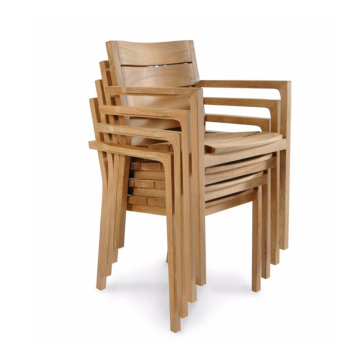 Teak Outdoor Garden Patio Beach Stacking Chairs for Dining and Home Furniture