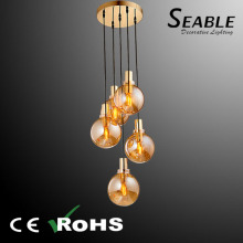 Ceiling light-pendant glass ball
