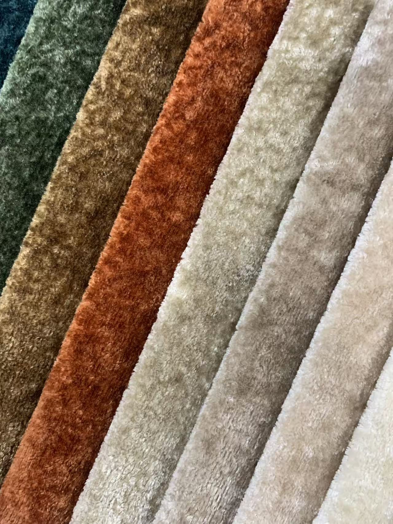 پارچه مخملی جامد کلاسیک برای مبل های مدرن Classic Solid Velvet Fabric for Modern Sofas