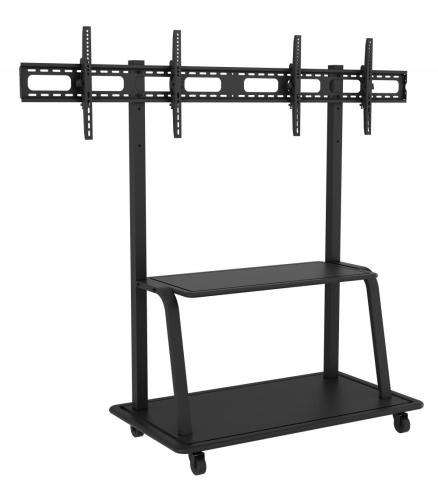 Dual TV stand mobile cart for display up to 55 inch